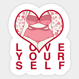 love yourself Sticker